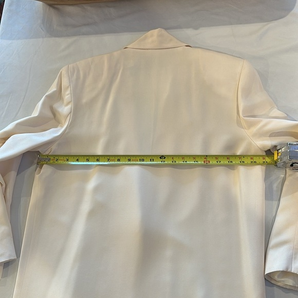 Mark Eisen Dressed Mark Eisen Cream Blazer and Dress Set suit 100% silk EUC - Picture 7 of 12